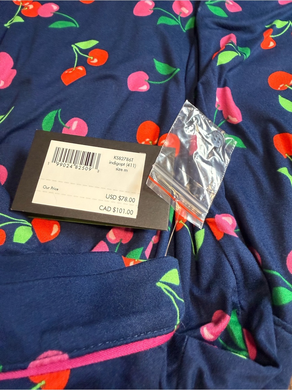 Kate Spade Cherry Print Pajama Set - Picture 4 of 5